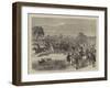 The Review in Bushey Park, Charge of the 10th Hussars-Godefroy Durand-Framed Giclee Print