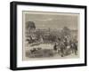 The Review in Bushey Park, Charge of the 10th Hussars-Godefroy Durand-Framed Giclee Print