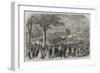 The Review of Lancashire Rifle Volunteers in Knowsley Park-null-Framed Giclee Print