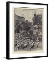 The Review of the Indian Contingents, Bengal Lancers Passing Down the Mall-null-Framed Giclee Print