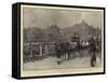 The Review of the Indian Contingents on the Horse Guards Parade, the March Past the Queen-Frederic De Haenen-Framed Stretched Canvas