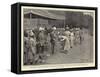 The Review of the Indian Troops at Buckingham Palace by the King-John Charlton-Framed Stretched Canvas