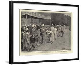 The Review of the Indian Troops at Buckingham Palace by the King-John Charlton-Framed Giclee Print