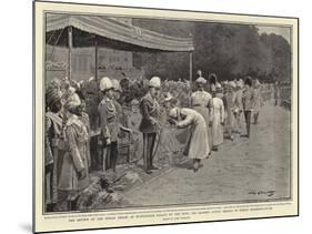 The Review of the Indian Troops at Buckingham Palace by the King-John Charlton-Mounted Giclee Print