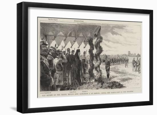 The Review of the Troops before King Alexander I-null-Framed Giclee Print