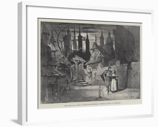 The Revival of Faust at the Lyceum Theatre, in Martha's Garden at Nuremberg-Herbert Railton-Framed Giclee Print