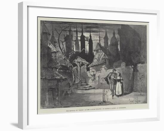 The Revival of Faust at the Lyceum Theatre, in Martha's Garden at Nuremberg-Herbert Railton-Framed Giclee Print