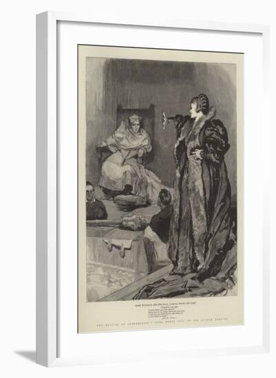 The Revival of Shakespeare's King Henry VIII at the Lyceum Theatre-null-Framed Giclee Print