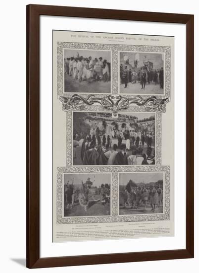 The Revival of the Ancient Roman Festival of the Palilia-null-Framed Giclee Print