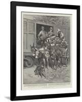 The Revival of Trade in Jamaica, Loading Bananas on the Railway-William T. Maud-Framed Giclee Print