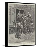 The Revival of Trade in Jamaica, Loading Bananas on the Railway-William T. Maud-Framed Stretched Canvas