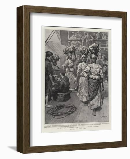 The Revival of Trade with Jamaica, Shipping Bananas-William T. Maud-Framed Giclee Print