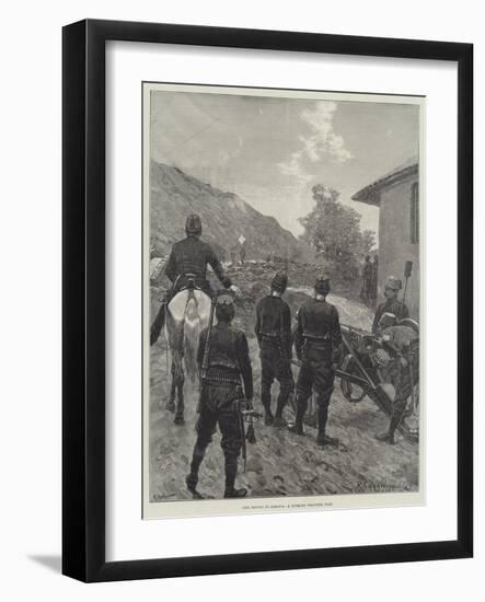 The Revolt in Albania, a Turkish Frontier Post-Richard Caton Woodville II-Framed Giclee Print