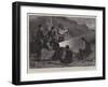 The Revolt in Crete, Insurgents Signalling with a Flash Light on the Mountain-Frank Dadd-Framed Giclee Print