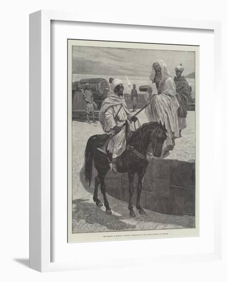 The Revolt in Morocco, Reading Despatches in the Kasba Battery at Tangier-null-Framed Giclee Print