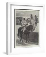 The Revolt in Morocco, Reading Despatches in the Kasba Battery at Tangier-null-Framed Giclee Print