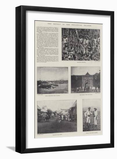 The Revolt in the Philippine Islands-null-Framed Giclee Print