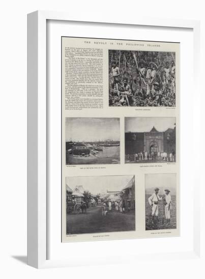 The Revolt in the Philippine Islands-null-Framed Giclee Print