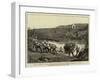 The Revolt in the Transvaal, British Troops Crossing a River-Charles Edwin Fripp-Framed Giclee Print