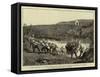 The Revolt in the Transvaal, British Troops Crossing a River-Charles Edwin Fripp-Framed Stretched Canvas