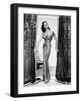 The Revolt of Mamie Stover, Jane Russell, in a Gown by William Travilla, 1956-null-Framed Photo