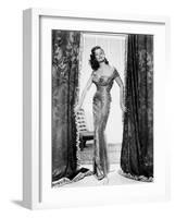 The Revolt of Mamie Stover, Jane Russell, in a Gown by William Travilla, 1956-null-Framed Photo