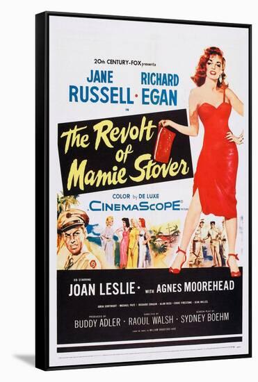 The Revolt of Mamie Stover, Left: Richard Egan; Right: Jane Russell, 1956-null-Framed Stretched Canvas