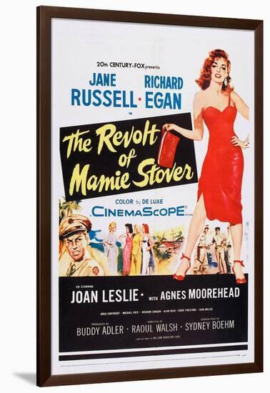 The Revolt of Mamie Stover, Left: Richard Egan; Right: Jane Russell, 1956-null-Framed Art Print