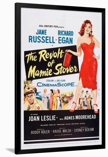 The Revolt of Mamie Stover, Left: Richard Egan; Right: Jane Russell, 1956-null-Framed Art Print