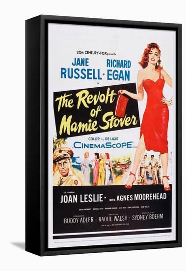 The Revolt of Mamie Stover, Left: Richard Egan; Right: Jane Russell, 1956-null-Framed Stretched Canvas