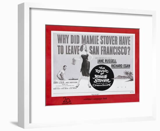 The Revolt of Mamie Stover, UK Movie Poster, 1956-null-Framed Art Print