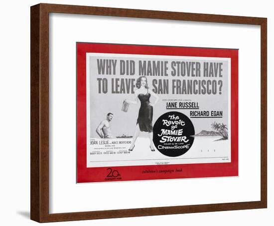 The Revolt of Mamie Stover, UK Movie Poster, 1956-null-Framed Art Print