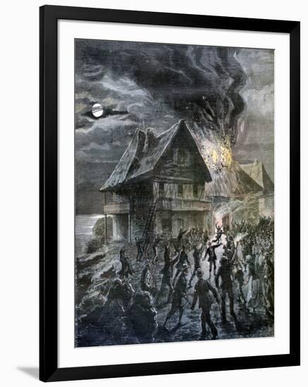 The Revolt on the Island of Sercq, 1892-Henri Meyer-Framed Giclee Print