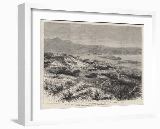 The Revolution in Brazil, View of San Christovao-null-Framed Giclee Print