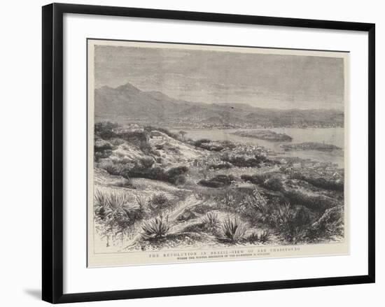 The Revolution in Brazil, View of San Christovao-null-Framed Giclee Print