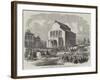 The Revolution in Bucharest, Troops in Front of the Platz Theatre-null-Framed Giclee Print