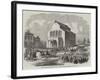 The Revolution in Bucharest, Troops in Front of the Platz Theatre-null-Framed Giclee Print