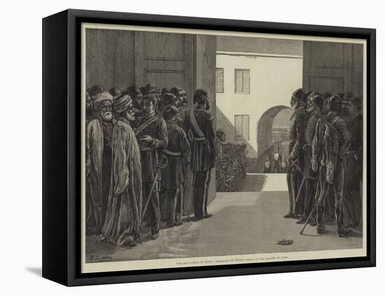 The Revolution in Egypt, Reception of Tewfik Pasha at the Citadel of Cairo-Frank Dadd-Framed Stretched Canvas