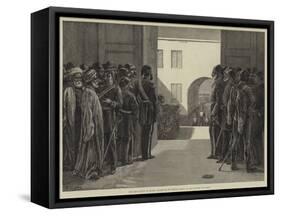 The Revolution in Egypt, Reception of Tewfik Pasha at the Citadel of Cairo-Frank Dadd-Framed Stretched Canvas