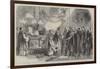 The Revolution in Naples, Garibaldi at the Shrine of the Virgin of Piedigrotta on the 8th Inst-Thomas Nast-Framed Giclee Print