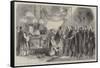 The Revolution in Naples, Garibaldi at the Shrine of the Virgin of Piedigrotta on the 8th Inst-Thomas Nast-Framed Stretched Canvas