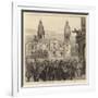 The Revolution in Peru, Scene on the Plaza at Lima-null-Framed Giclee Print