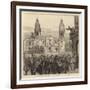 The Revolution in Peru, Scene on the Plaza at Lima-null-Framed Giclee Print