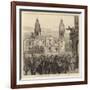 The Revolution in Peru, Scene on the Plaza at Lima-null-Framed Giclee Print