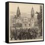 The Revolution in Peru, Scene on the Plaza at Lima-null-Framed Stretched Canvas