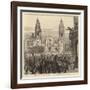 The Revolution in Peru, Scene on the Plaza at Lima-null-Framed Premium Giclee Print