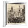 The Revolution in Peru, Scene on the Plaza at Lima-null-Framed Giclee Print