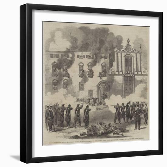 The Revolution in Sicily-Frank Vizetelly-Framed Giclee Print