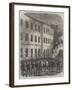 The Revolution in Spain, Distribution of Arms to the Populace at the Artillery Barracks, Madrid-null-Framed Giclee Print