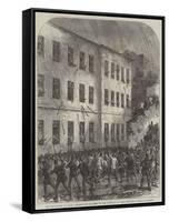 The Revolution in Spain, Distribution of Arms to the Populace at the Artillery Barracks, Madrid-null-Framed Stretched Canvas